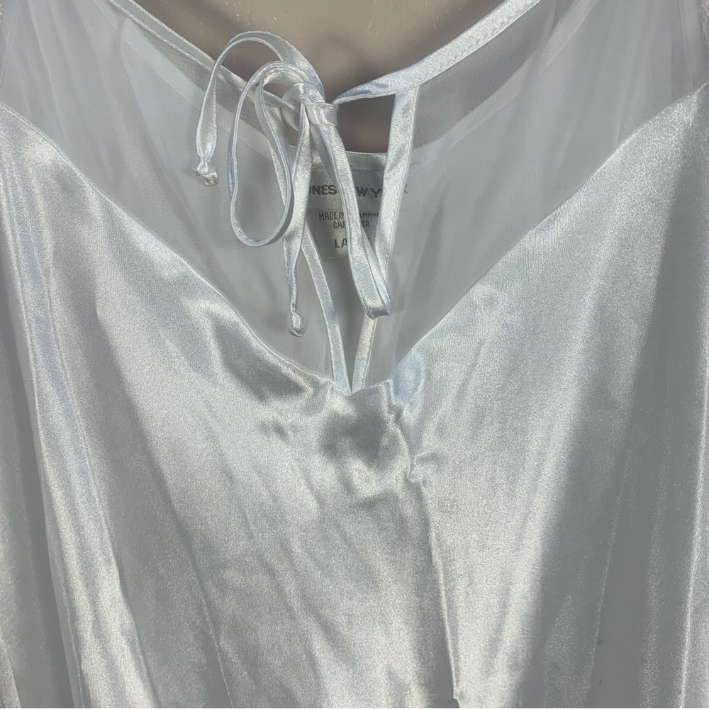 VTG Jones New York Satin Full Length Slip Dress Chemise - Picture 12 of 12